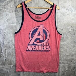Pink Avengers tank top Men's XL red and blue  
Vintage summer#Marvel